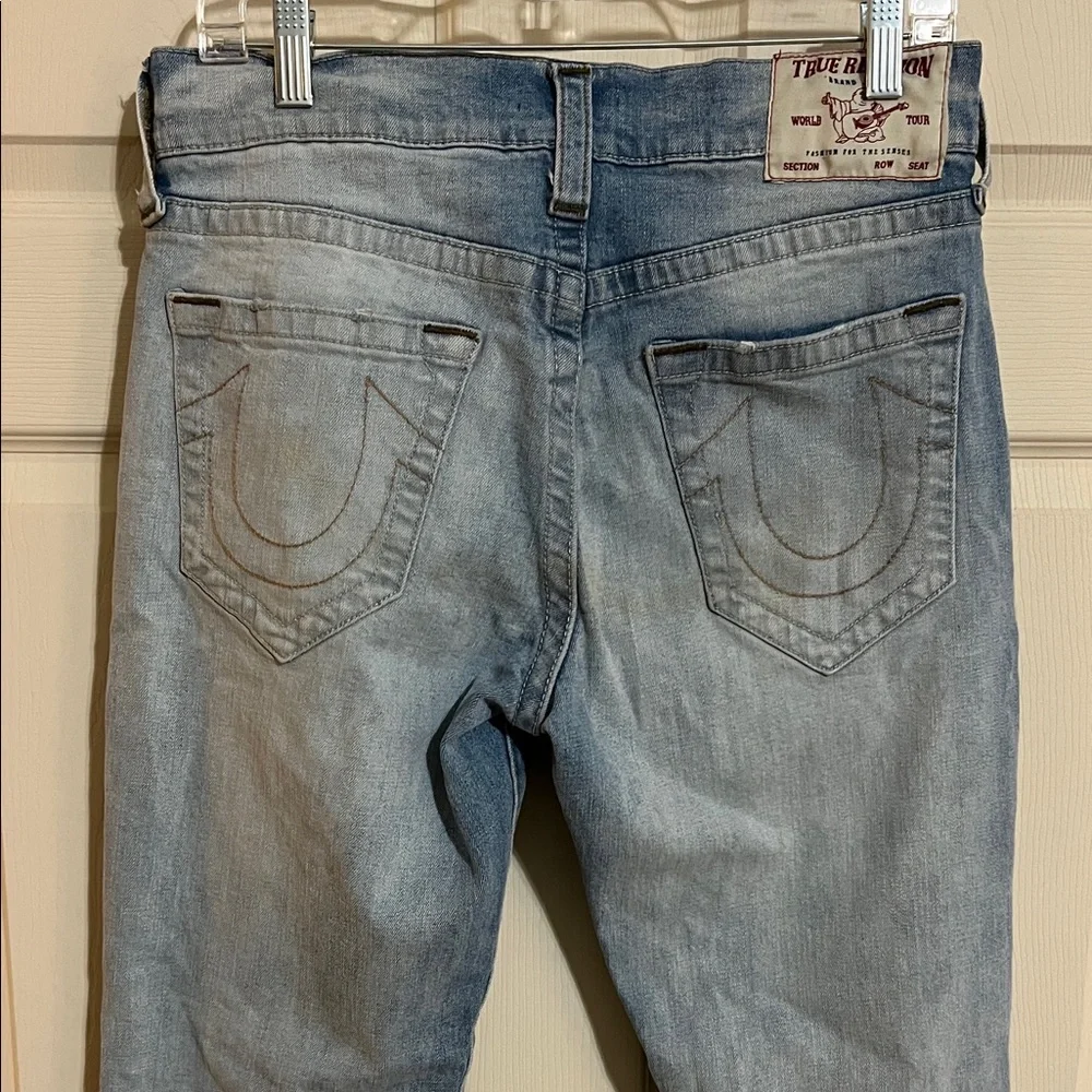 True Religion Faded Blue Denim Jeans
